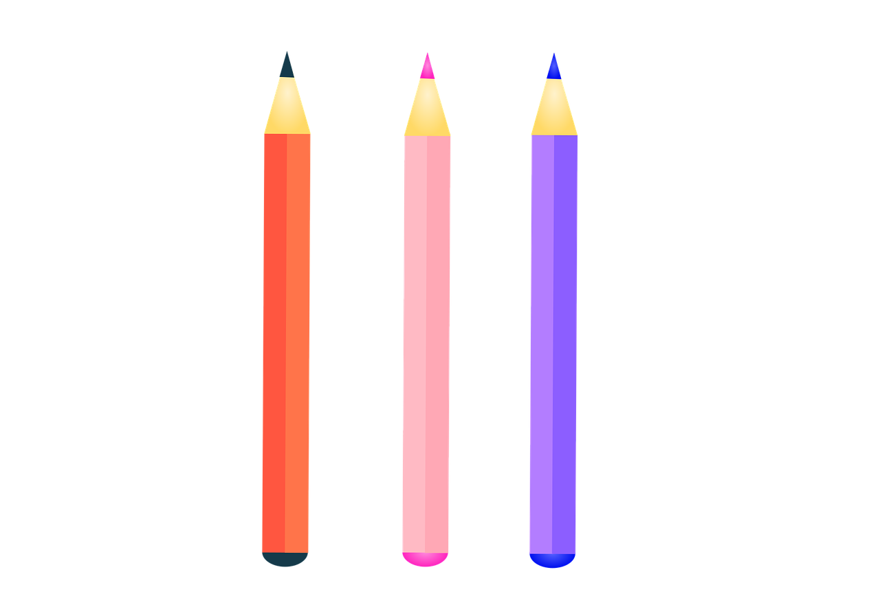 colored pencils, pencil, to write